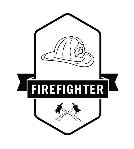 Insignia de bombero — Vector de stock