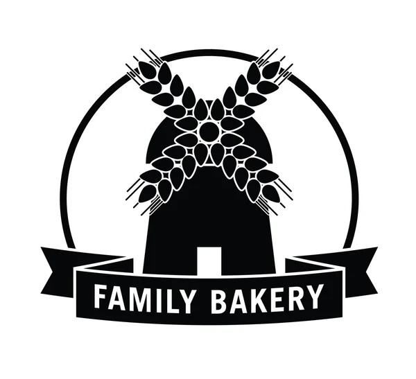 Familienbäckerei: Bäckereietikett — Stockvektor
