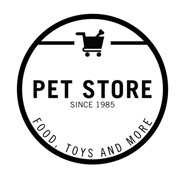 Pet center badge — Stock Vector