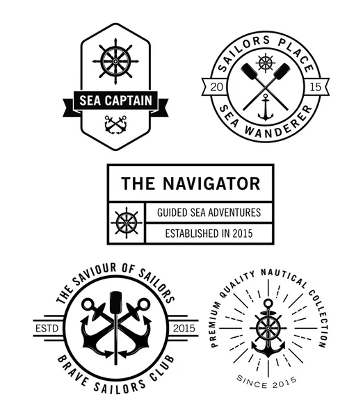 Anchors marine label — Stock Vector