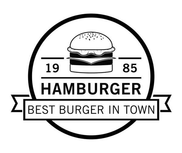 Best Burger,french fries & soft drink badge