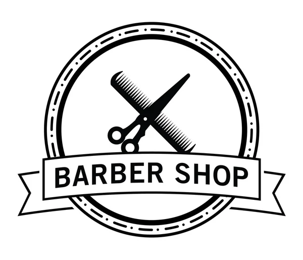 Badge de salon de coiffure — Image vectorielle