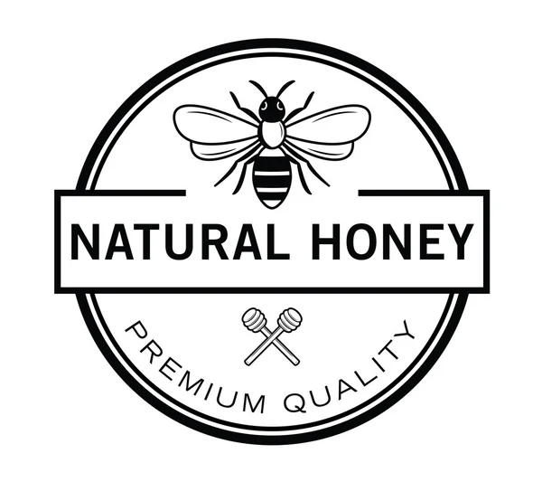 Insignia de abeja natural Ilustraciones de stock libres de derechos