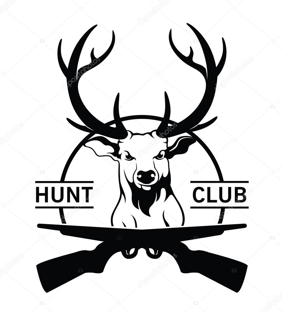 Hunt club label badge