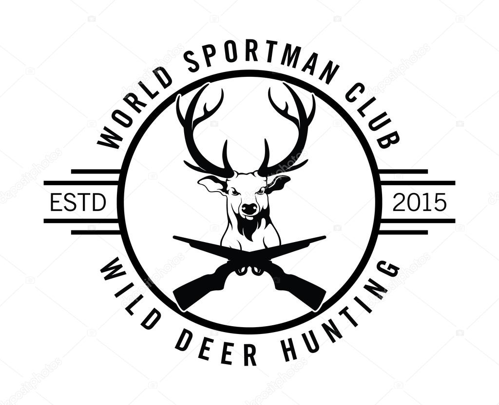 Hunt club label badge