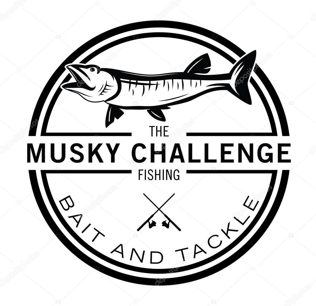 World class fisherman - Musky Fishing fish label badge