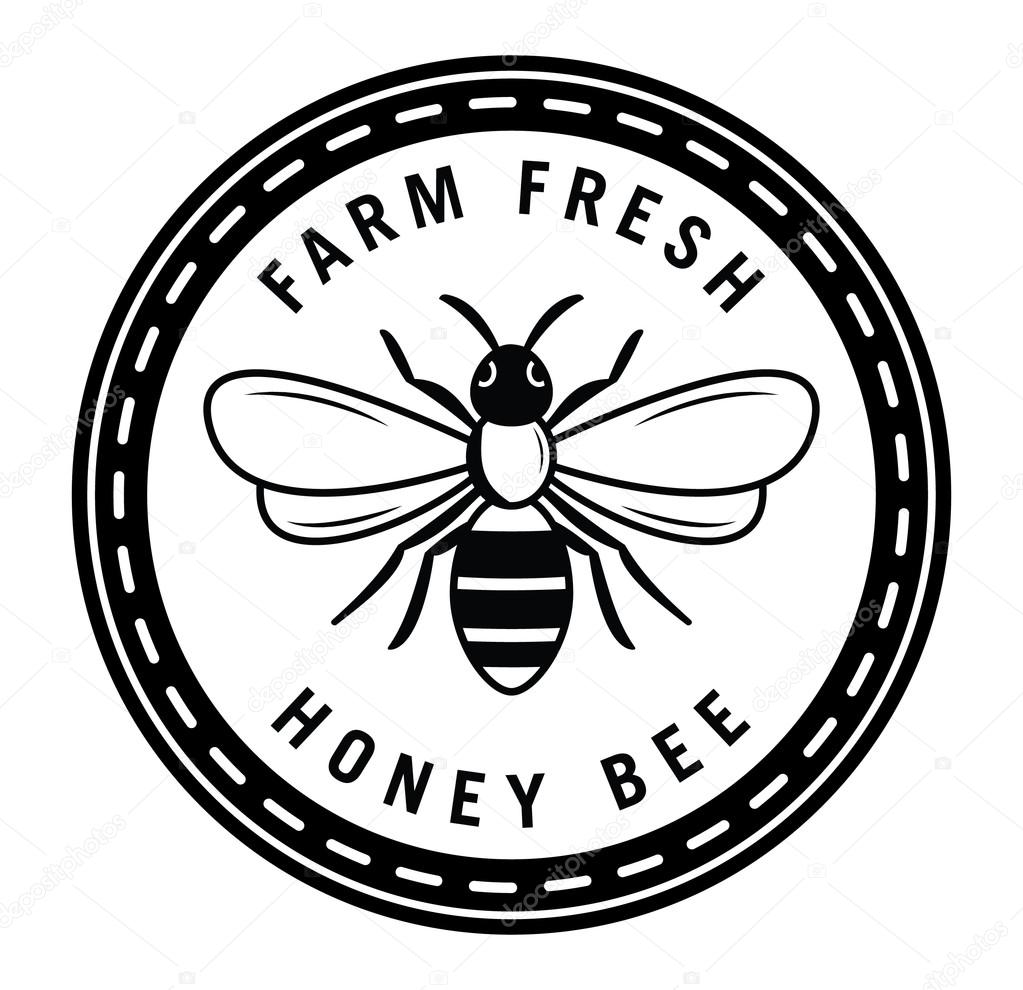 Farm fresh Honey Bee badge