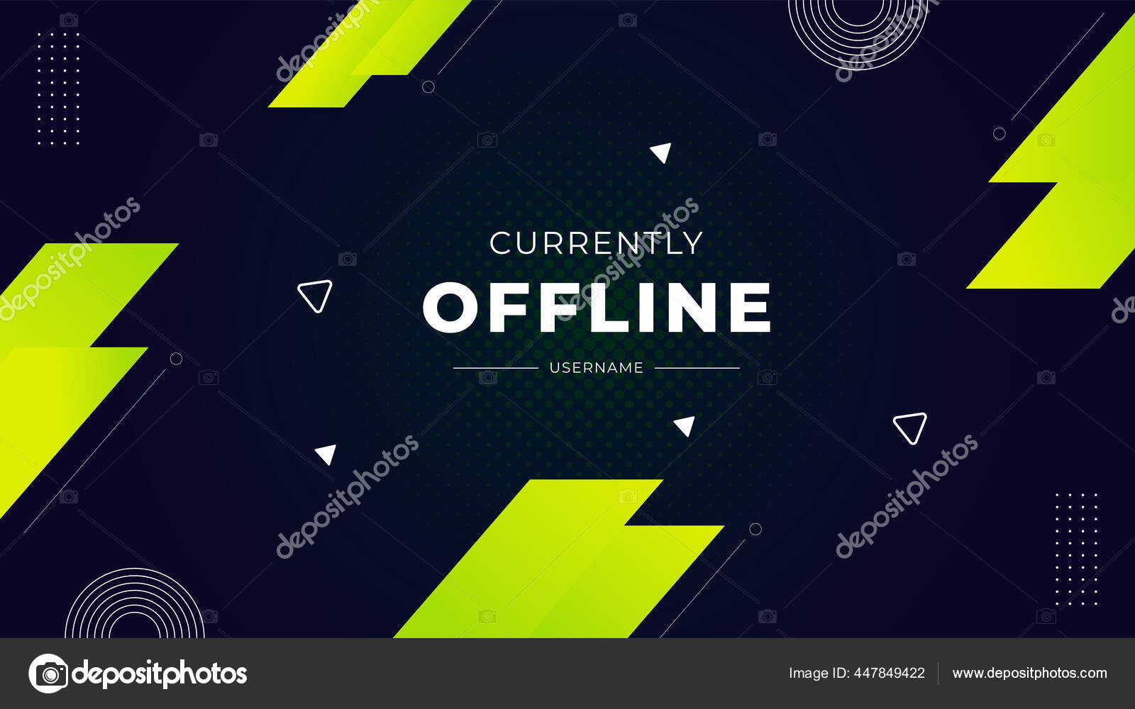 Modelo de design de banner de jogos offline de vetor