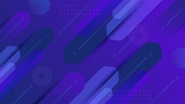 Minimum geometrik renkli arkaplan. Dinamik şekiller bileşim vektörü çizimi.