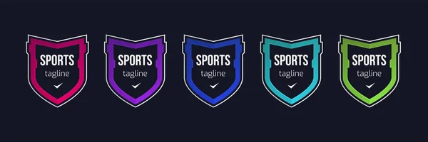 Modèle Vectoriel Icône Conception Badge Logo Esports — Image vectorielle