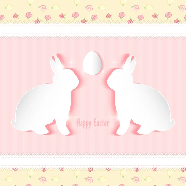 Cute easter card. — Stock Vector