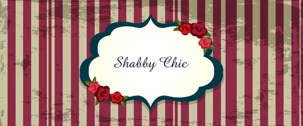 Shabby chic karty. klasyczny romantyczny styl angielski — Wektor stockowy