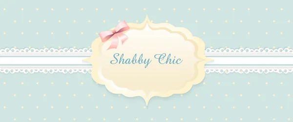 Shabby chic. tebrik kartı. Klasik romantik tarzı. — Stok Vektör