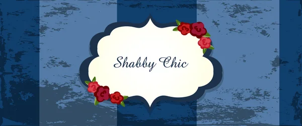 Shabby Chic. Glückwunschkarte — Stockvektor