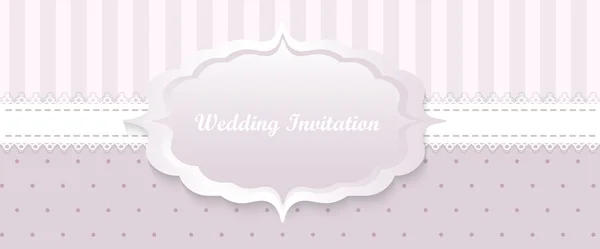 Bröllop inbjudningskort. klassisk romantisk design. vektor. — Stock vektor