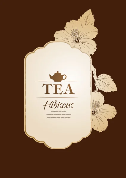 Τσάι ιβίσκου. Vector εικονογράφηση. carcade — Διανυσματικό Αρχείο