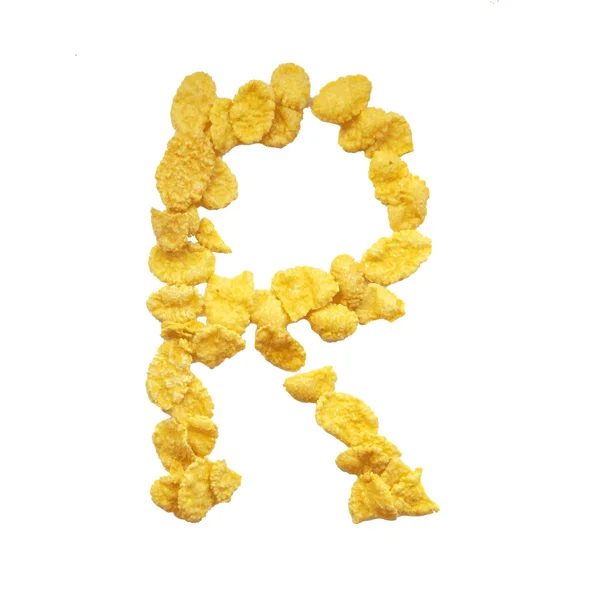 Corn flakes letter — Stock Vector