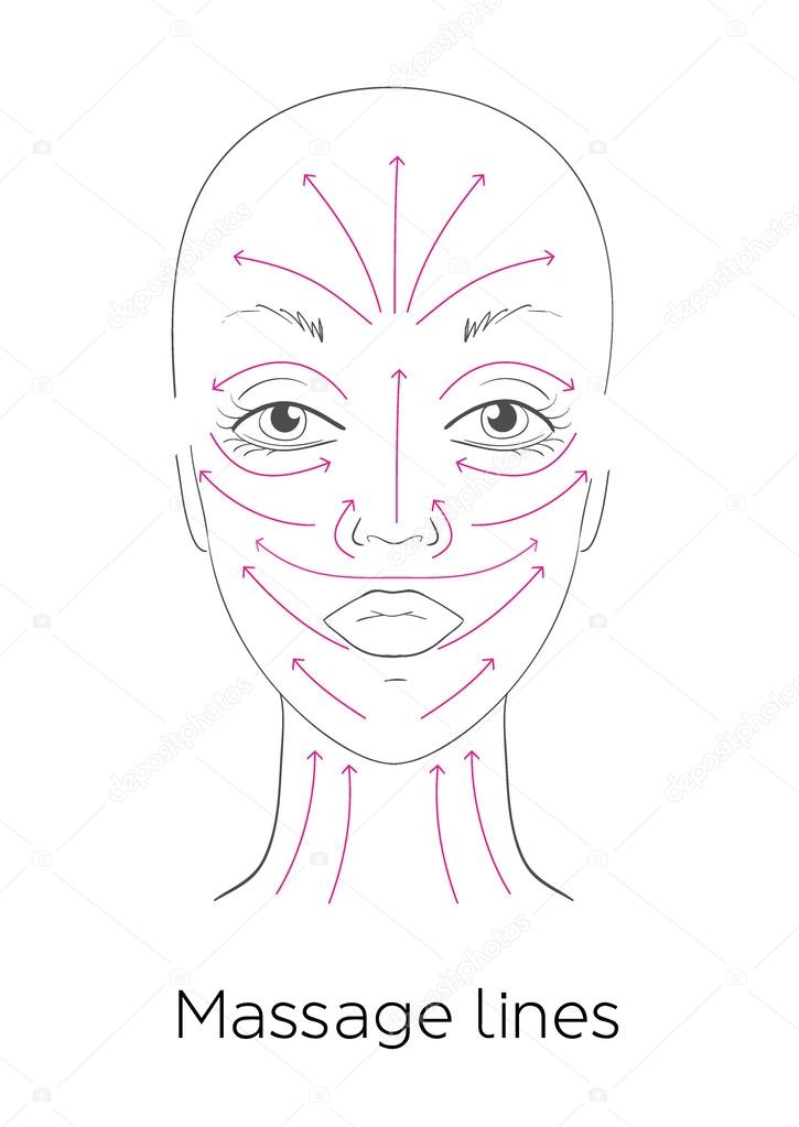 Massage lines vector