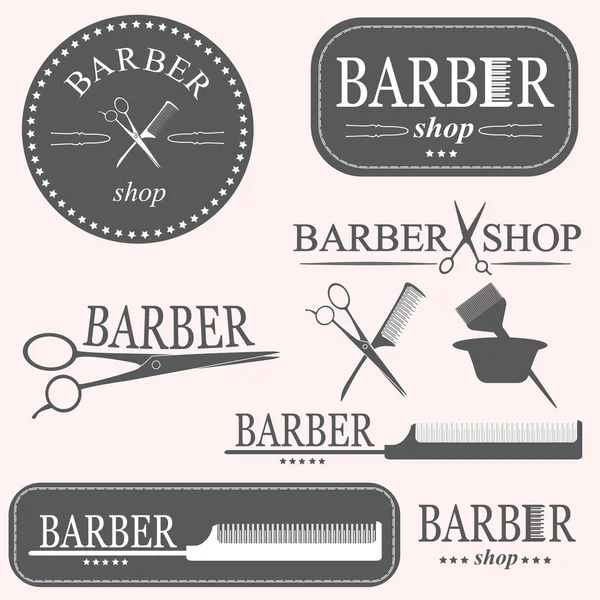 Friseur-Logo — Stockvektor