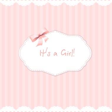 doğan bebek. vektör tebrik kartı