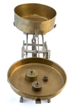 Eski ağırlık dengesi ölçek