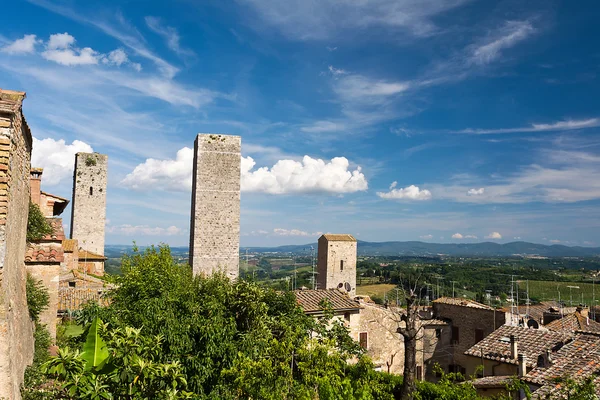 San Gimignano shora — Stock fotografie