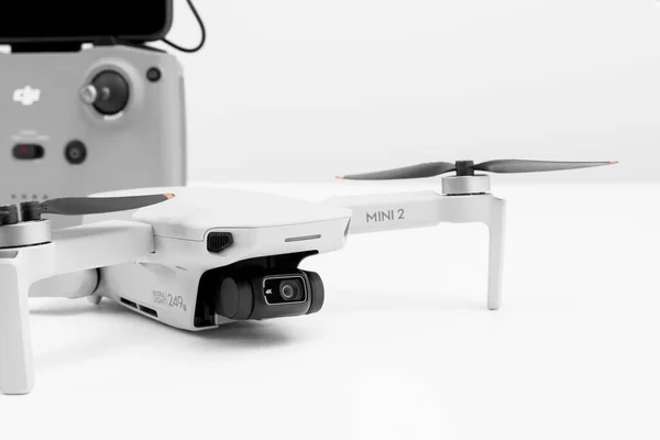 Moscow Oroszország 2021 Február Dji Mavic Mini Kombó Csomag Legkisebb Stock Kép