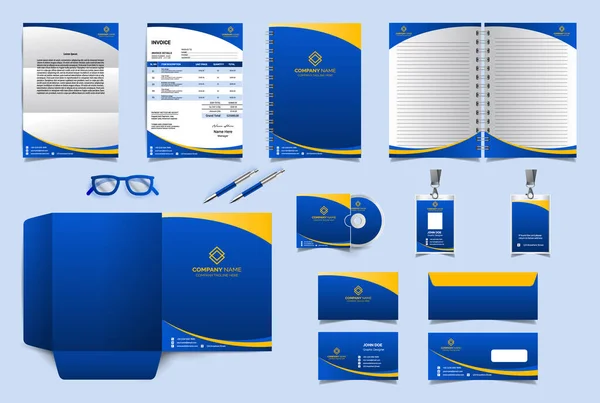 Corporate Identity Branding Design Template Premium Stationery Design Set Meest — Stockvector