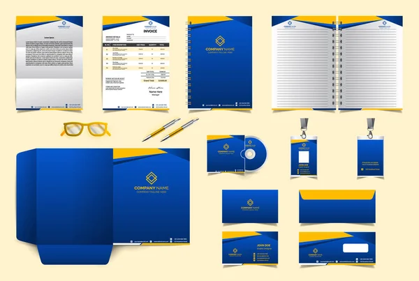 Corporate Identity Branding Design Template Premium Stationery Design Set Meest — Stockvector