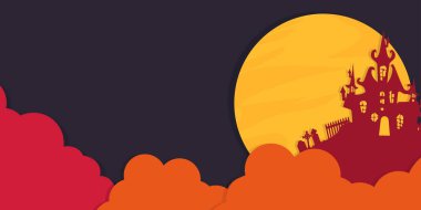 Kağıt kesiği ve kağıt sanatında cadılar bayramı geçmişi. Tasarım varlıklarınız ve afişleriniz için mükemmel bir vektör arkaplanı.