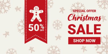 Noel ve Kış Satışı tanıtımı, pazarlama afişi ve afişi. Satışlarınızı artırmak için vektör.