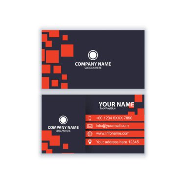 Modern Business Card Şablonu, şirketiniz için kullanılabilir.