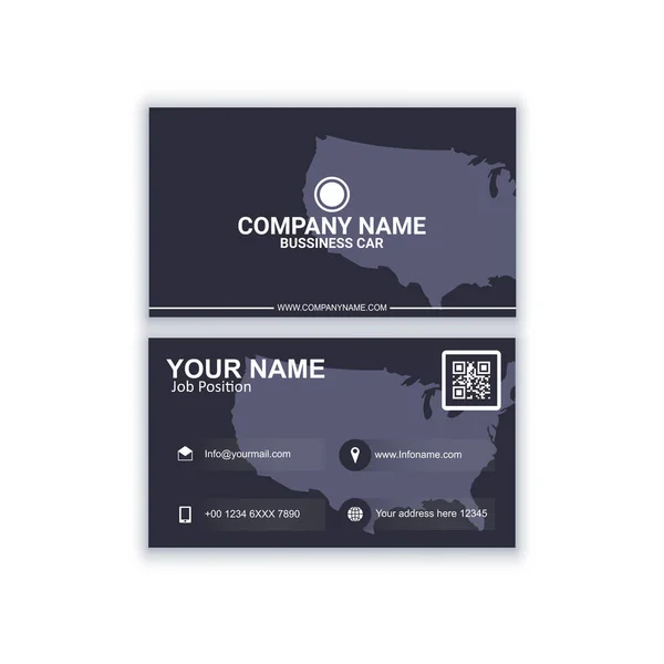 Modern Business Card Template Can Used Your Company — Stock Vector