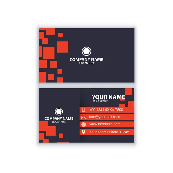 Modern Business Card Template Can Used Your Company — Stock Vector