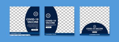 Covid-19 aşı koleksiyonu sosyal medya paylaşımları. Covid-19 aşısı. Covid-19 virüs aşılarının sosyalleşmesi için..