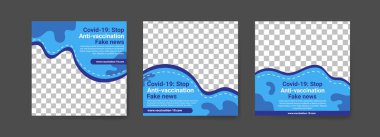 Covid-19 aşı koleksiyonu sosyal medya paylaşımları. Covid-19 aşısı. Covid-19 virüs aşılarının sosyalleşmesi için. covid-19 Corona virüs aşısı.