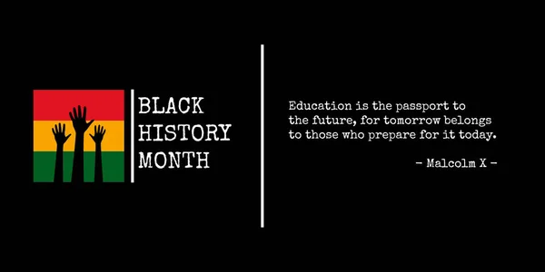 Black History Month Για Θυμόμαστε Σημαντικούς Ανθρώπους Και Γεγονότα Του — Διανυσματικό Αρχείο