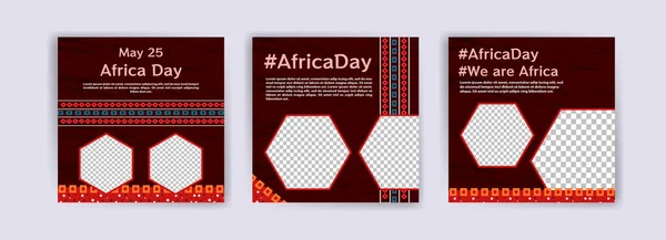 Ημέρα Της Αφρικής Ημέρα Απελευθέρωσης Της Αφρικής Πρότυπα Κοινωνικών Μέσων — Διανυσματικό Αρχείο
