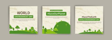 Dünya Çevre Günü. Doğayı korumanın önemi üzerine eğitim ve kampanyalar. Dünya Çevre Günü için sosyal medya paylaşımı.