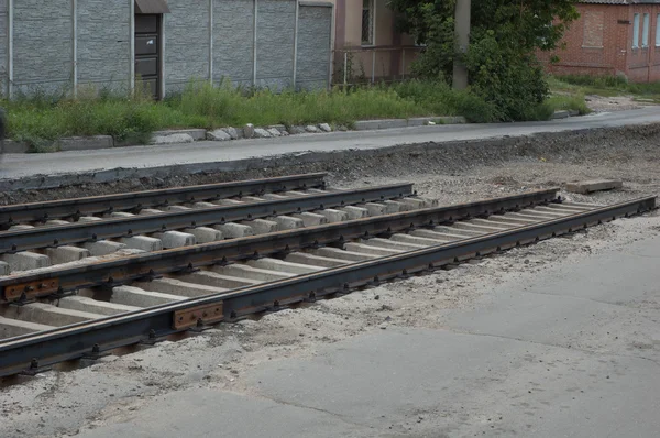 De spoorweg, die moet worden hersteld — Stockfoto