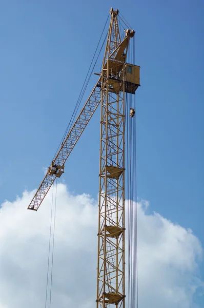 Construction crane against the sky