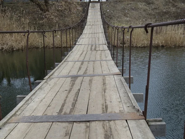 Понтонный мост — стоковое фото