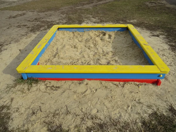 Bac à sable carré — Photo