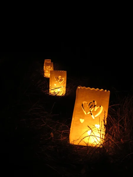 Una linterna de papel — Foto de Stock