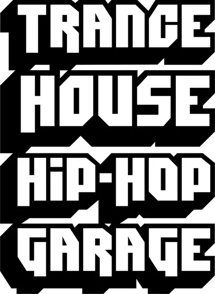 Trance House Hip-Hop Garrage lizenzfreie Stockbilder