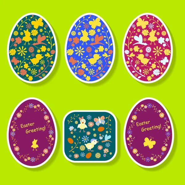 Vector Easter eggs — Stock Vector