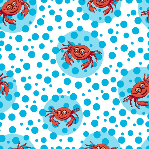 Crabe aux bulles — Image vectorielle
