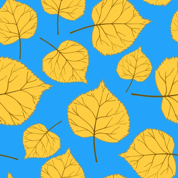 Modèle bleu avec feuilles-01 — Image vectorielle