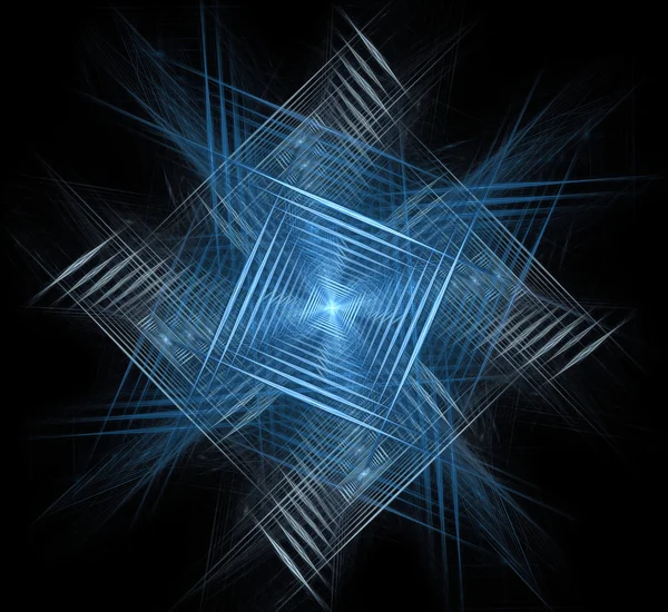 Soyut fraktal geometrik desen, kareler