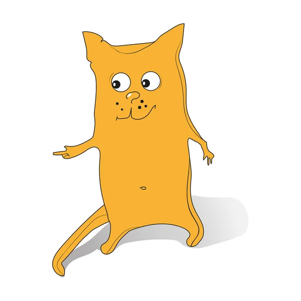 Gato naranja . — Vector de stock